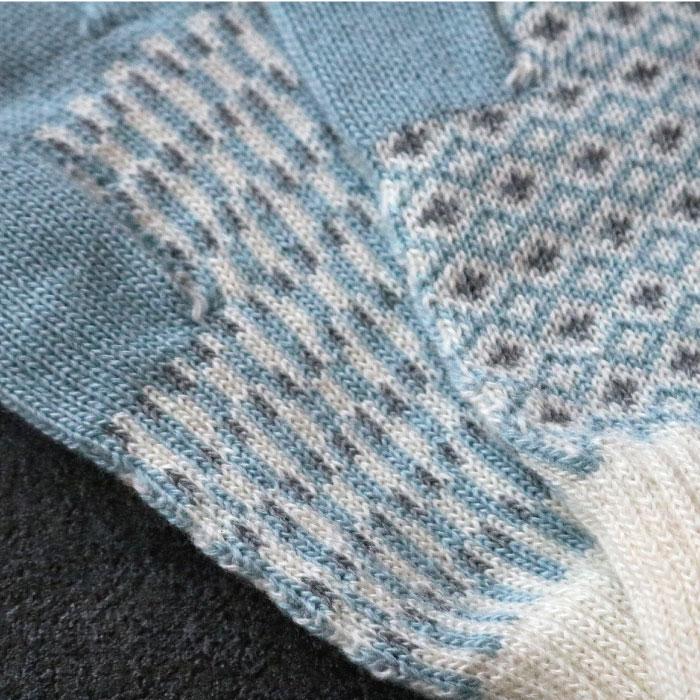 62882 stample  スタンプル ジャガードニットグローブ  キッズ 子供 手袋 暖かい 冬 ジャガード編み 2WAY 防寒性 5本指 てぶくろ 日本製 ウール混 | stample | 13