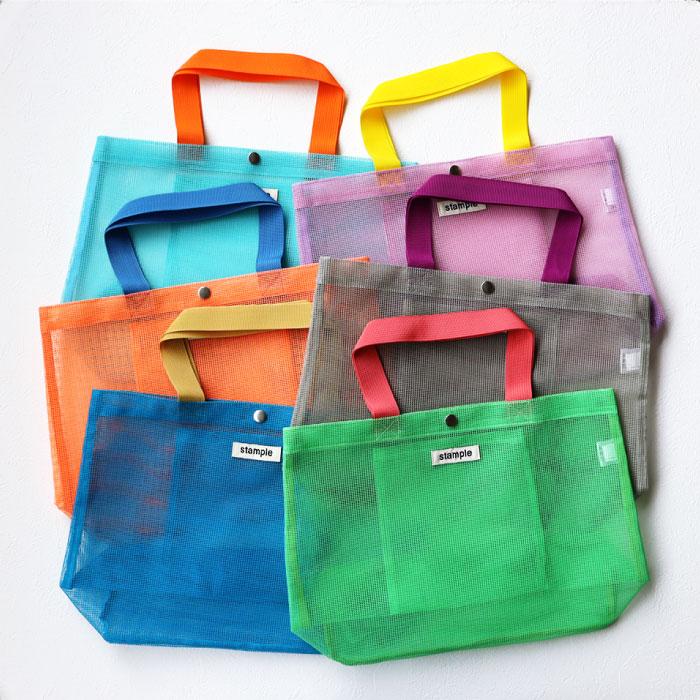 stample スタンプル キャンディーカラー オールメッシュトートバッグ トート エコバック プールバッグ おけいこバッグ 男の子 女の子 子供 62990 | stample | 08