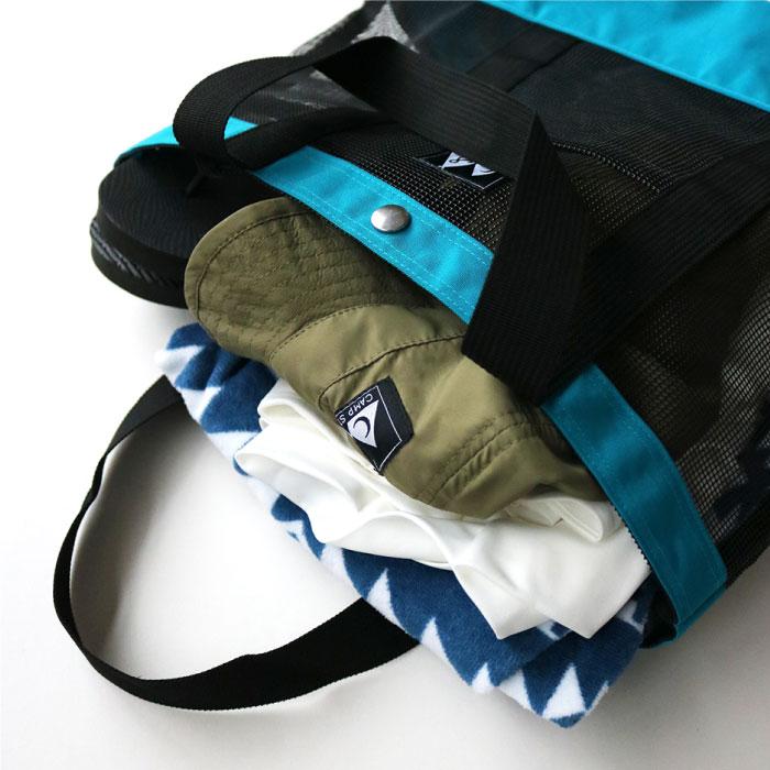 【WEB限定】camp stample キャンプスタンプル メッシュトートバッグ トート エコバック キッズ プールバッグ おけいこバッグ 男の子 女の子 子供 62996 | stample | 22