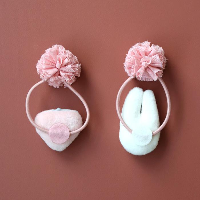 stample スタンプル 63338  ぷっくりモチーフ ヘアゴム　ヘアアクセサリー キッズ ベビー キッズ 女の子 プレゼント アクセ 髪飾り フォーマル 立体 ピンク | stample | 15