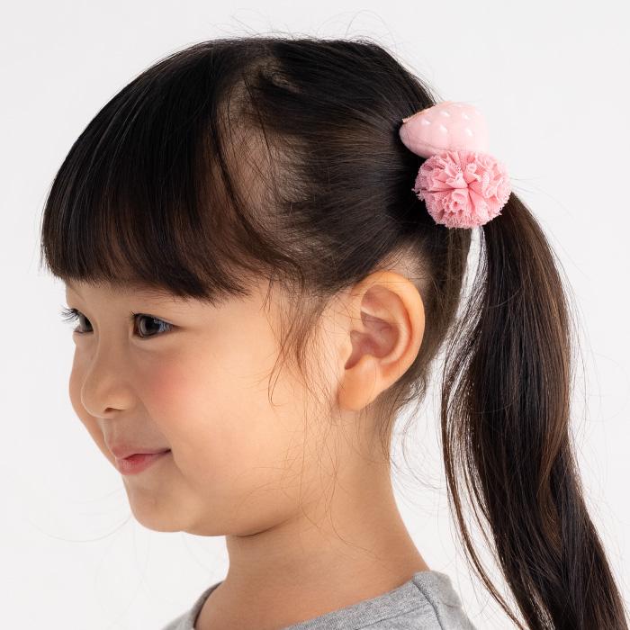 stample スタンプル 63338  ぷっくりモチーフ ヘアゴム　ヘアアクセサリー キッズ ベビー キッズ 女の子 プレゼント アクセ 髪飾り フォーマル 立体 ピンク | stample | 08