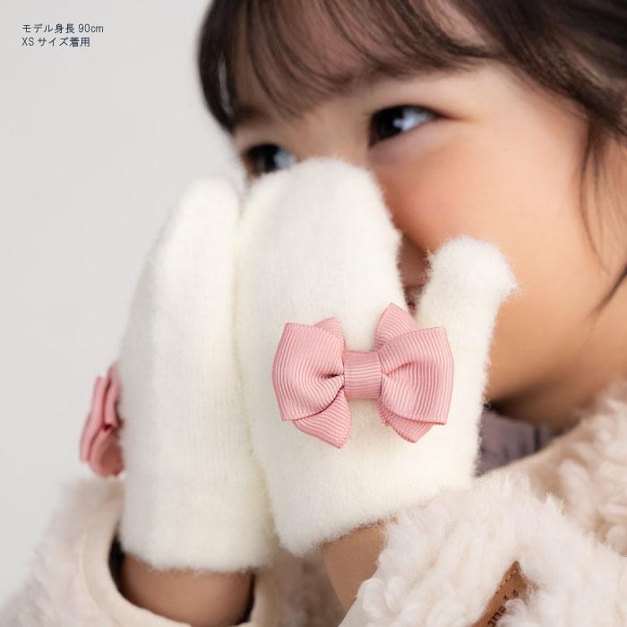 stample スタンプル 70008 リボンニット ベビー ミトン 赤ちゃん手袋 ミトン手袋 子供 キッズ おしゃれ  女の子 防寒 秋 冬 | stample | 07