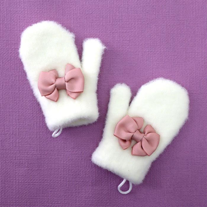 stample スタンプル 70008 リボンニット ベビー ミトン 赤ちゃん手袋 ミトン手袋 子供 キッズ おしゃれ  女の子 防寒 秋 冬 | stample | 11