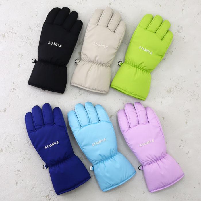 70010 stample  スタンプル 防水キッズグローブ 子供 手袋 暖かい 五本指 防水 撥水性 防寒性 男の子 女の子 雪遊び スキー スノボ | stample | 20