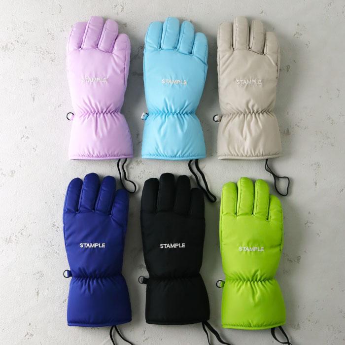 70010 stample  スタンプル 防水キッズグローブ 子供 手袋 暖かい 五本指 防水 撥水性 防寒性 男の子 女の子 雪遊び スキー スノボ | stample | 08