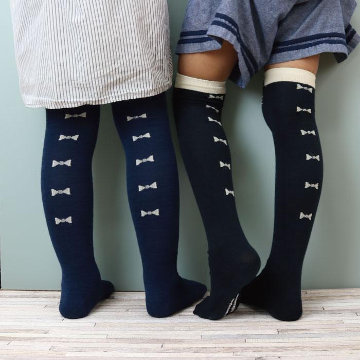 靴下 キッズ 71615 stample スタンプル ネコ ニーハイ ソックス 靴下 クロ かわいい リボン ネコ 猫 ねこ コスプレ ハロウィン 女の子 冬 あったか 暖かい | stample | 13