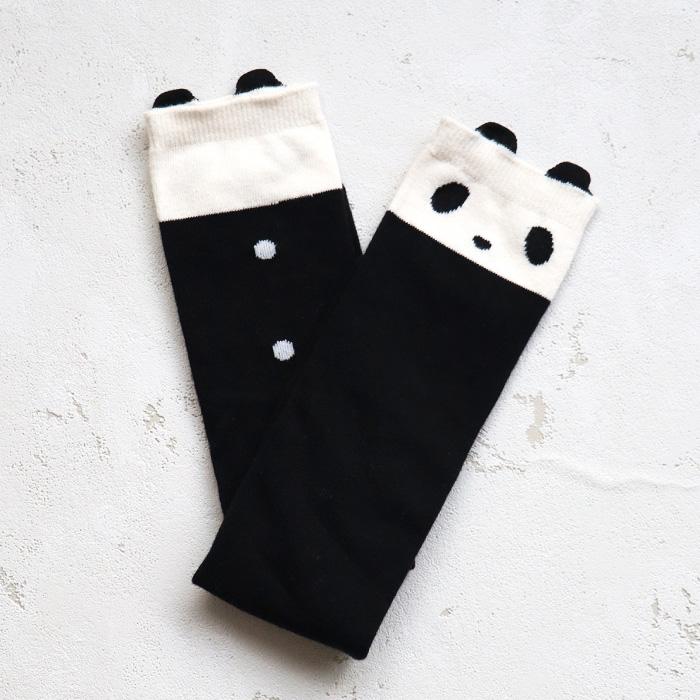 靴下 キッズ 71615 73436 stample スタンプル パンダ ネコ ニーハイ ソックス クロ かわいい リボン ネコ 猫 ねこ パンダ コスプレ ハロウィン 女の子 冬 暖かい | stample | 15