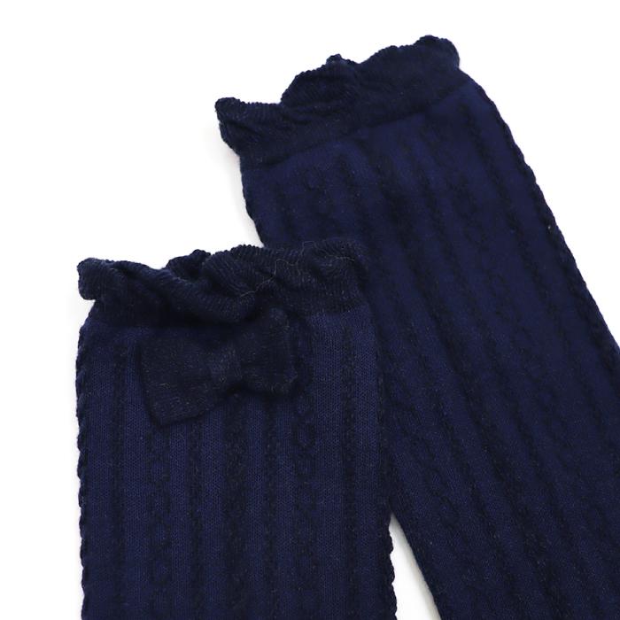 靴下 キッズ 71616  暖かい stample スタンプル リボン ニーハイ ソックス 2足組 卒業式 入学式 フォーマル 発表会 女の子 おしゃれ | stample | 11