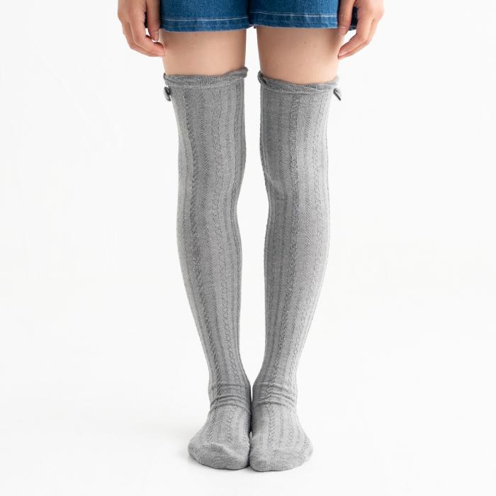 靴下 キッズ 71616  暖かい stample スタンプル リボン ニーハイ ソックス 2足組 卒業式 入学式 フォーマル 発表会 女の子 おしゃれ | stample | 13