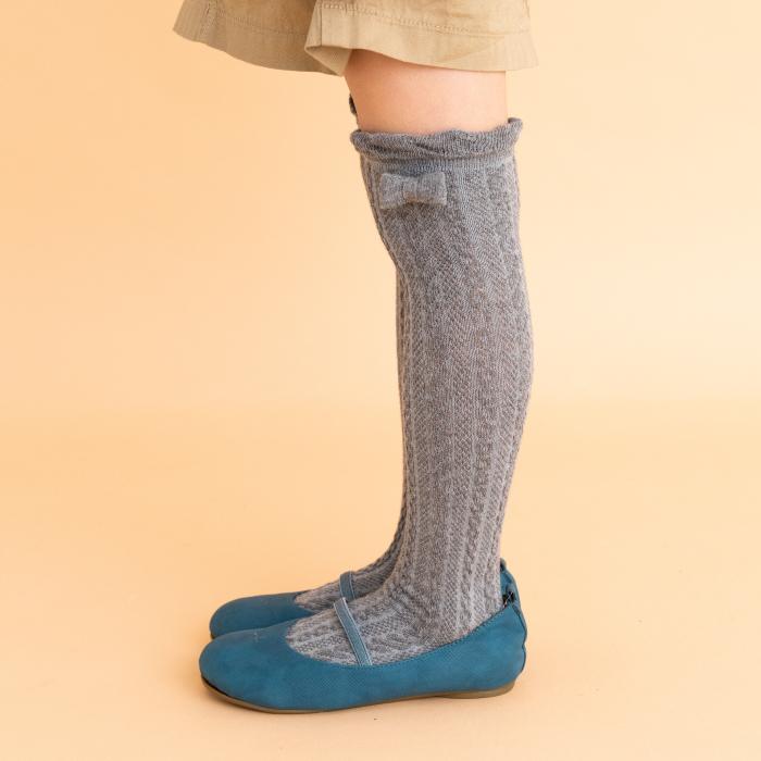 靴下 キッズ 71616  暖かい stample スタンプル リボン ニーハイ ソックス 2足組 卒業式 入学式 フォーマル 発表会 女の子 おしゃれ | stample | 14