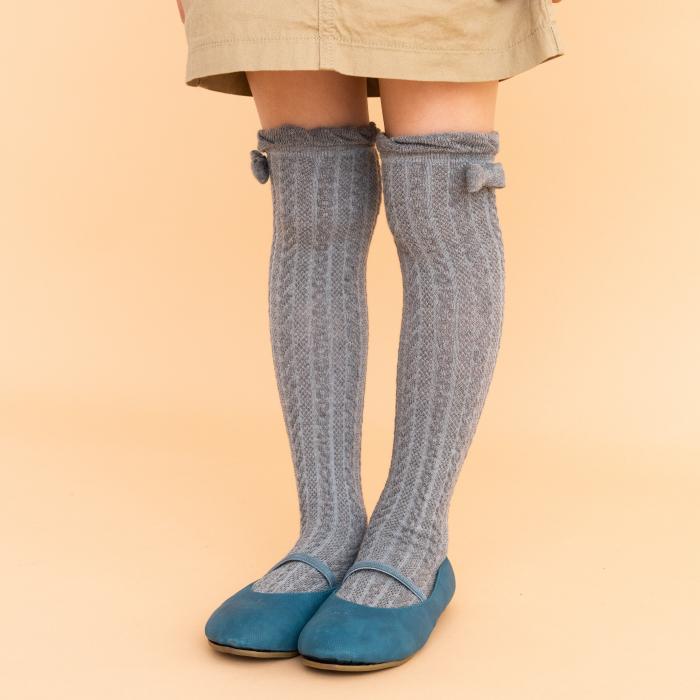 靴下 キッズ 71616  暖かい stample スタンプル リボン ニーハイ ソックス 2足組 卒業式 入学式 フォーマル 発表会 女の子 おしゃれ | stample | 06