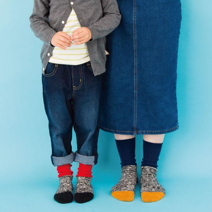 靴下 キッズ stample スタンプル 72854 スラブスウィッチリブクルーソックス 3足組  キッズ ジュニア レディース  おしゃれ 滑り止め  暖かい | stample | 04