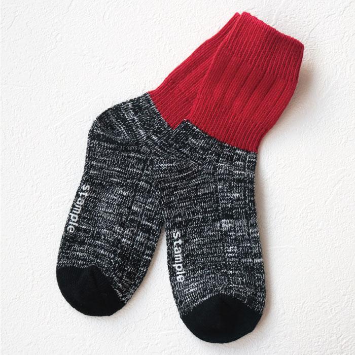 靴下 キッズ stample スタンプル 72854 スラブスウィッチリブクルーソックス 3足組  キッズ ジュニア レディース  おしゃれ 滑り止め  暖かい | stample | 08