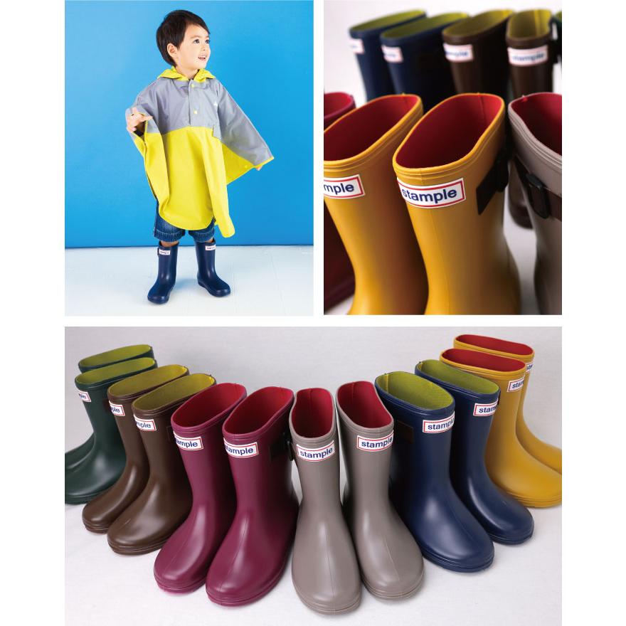 stample スタンプル スタンダードレインブーツ キッズ レインシューズ 長靴 雨靴 雪遊び 男の子 女の子 靴 おしゃれ かっこいい ジュニア 日本製 子供 71970 | stample | 08