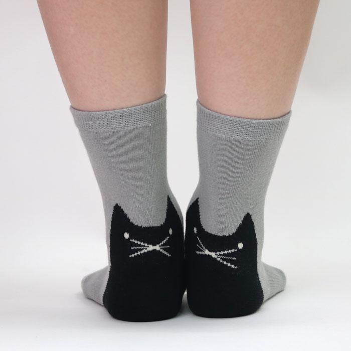 stample  キッズ ショートソックス 3足組  ネコ 滑り止め 靴下 72849 | stample | 12