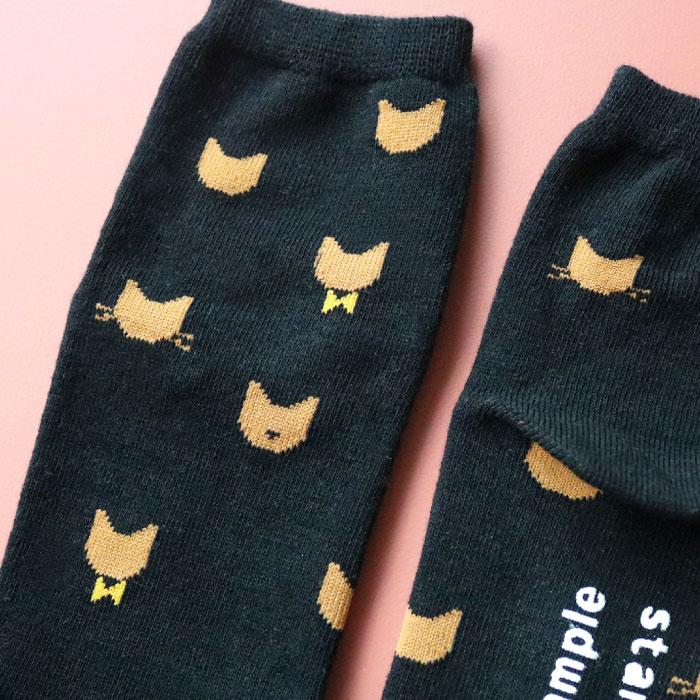 stample  キッズ ショートソックス 3足組  ネコ 滑り止め 靴下 72849 | stample | 16
