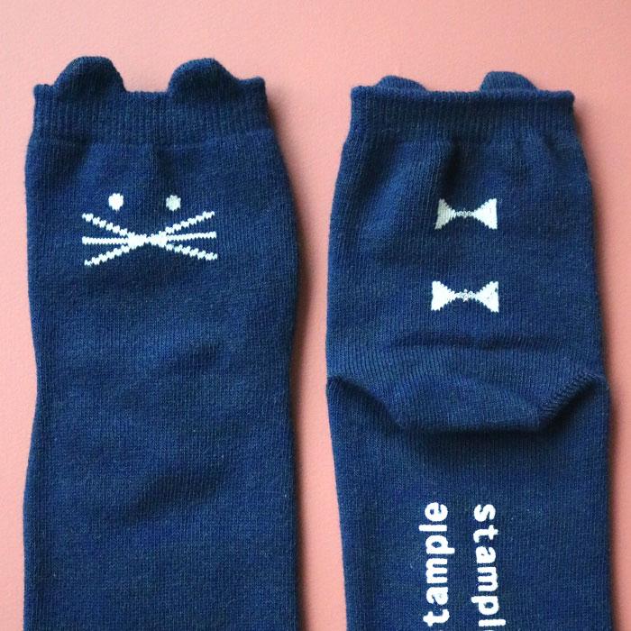 stample  キッズ ショートソックス 3足組  ネコ 滑り止め 靴下 72849 | stample | 17
