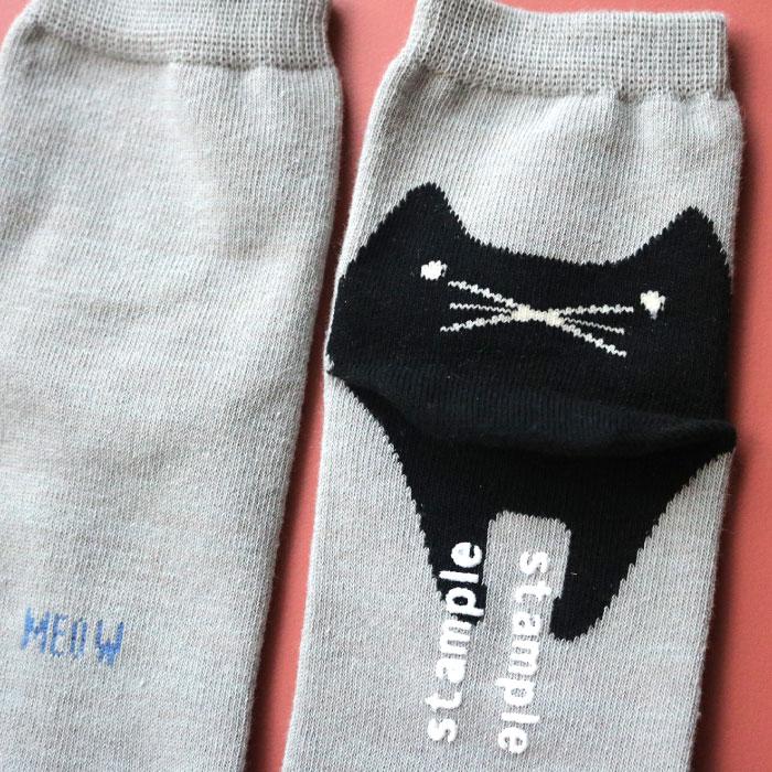 stample  キッズ ショートソックス 3足組  ネコ 滑り止め 靴下 72849 | stample | 18