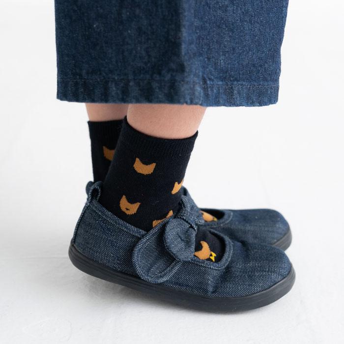 stample  キッズ ショートソックス 3足組  ネコ 滑り止め 靴下 72849 | stample | 07