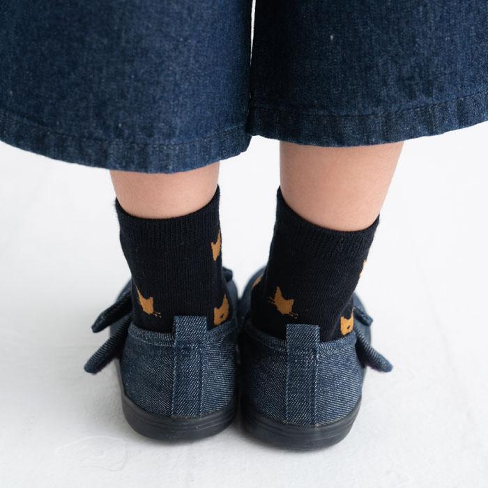 stample  キッズ ショートソックス 3足組  ネコ 滑り止め 靴下 72849 | stample | 08