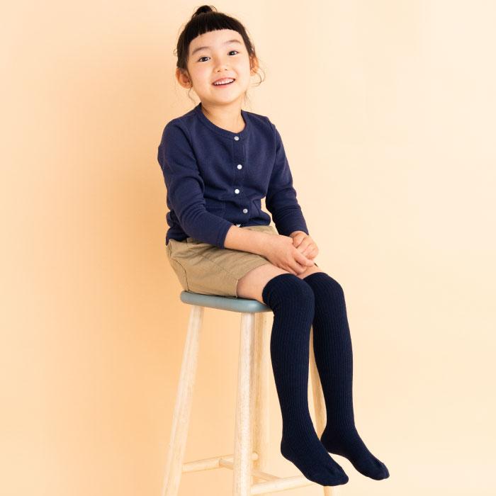 靴下 キッズ 72285 stample スタンプル 撚り杢 細リブ ニーハイソックス2足組 卒業式 入学式 フォーマル シンプル 靴下 くつ下 キッズ 女の子 冬 防寒 | stample | 05