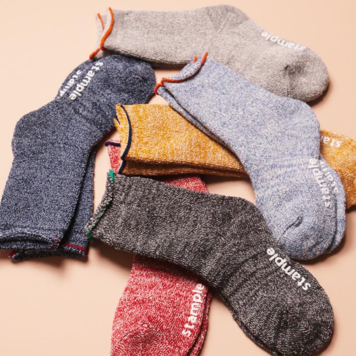 stample スタンプル 裏パイルクルーソックス 3足組 キッズ 靴下 パイル 冬 72295 | stample | 17