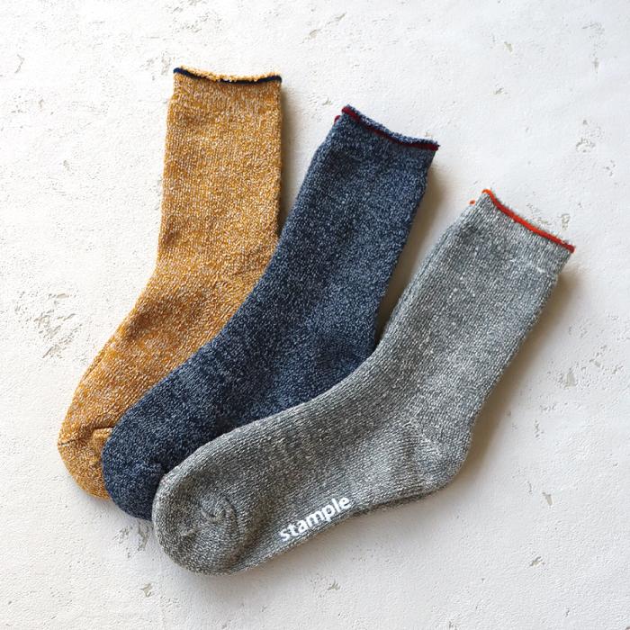 stample スタンプル 裏パイルクルーソックス 3足組 キッズ 靴下 パイル 冬 72295 | stample | 08