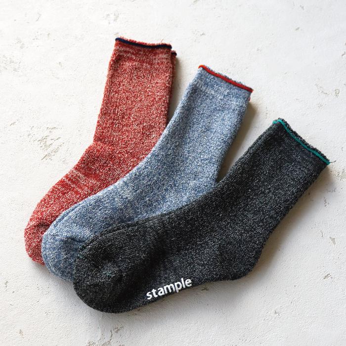 stample スタンプル 裏パイルクルーソックス 3足組 キッズ 靴下 パイル 冬 72295 | stample | 10