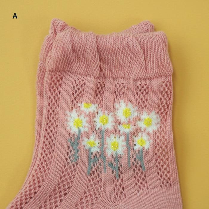 stample フラワーレース　ショートソックス 3足組  女の子 靴下 キッズ | stample | 10