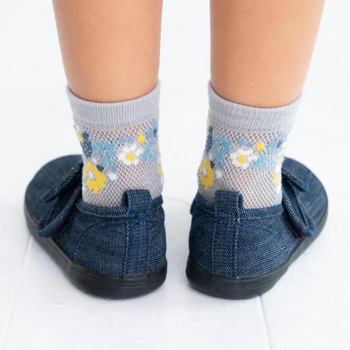 stample フラワーレース　ショートソックス 3足組  女の子 靴下 キッズ | stample | 15