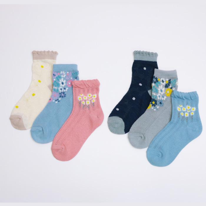 stample フラワーレース　ショートソックス 3足組  女の子 靴下 キッズ | stample | 19