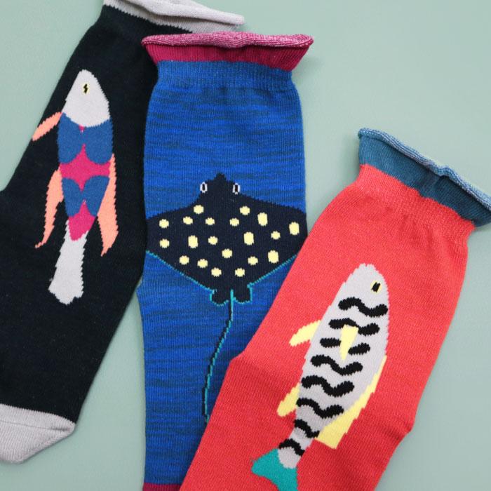 stample スタンプル おさかなクルーソックス 3足組 キッズ 靴下 | stample | 14