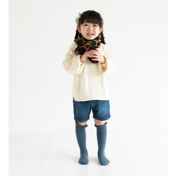 72647 stample スタンプル フリルハイソックス 2足組 靴下 女の子 冬 あったか 暖かい フリル すべり止め キッズ おしゃれ かわいい 子供用 こども 子ども | stample | 04