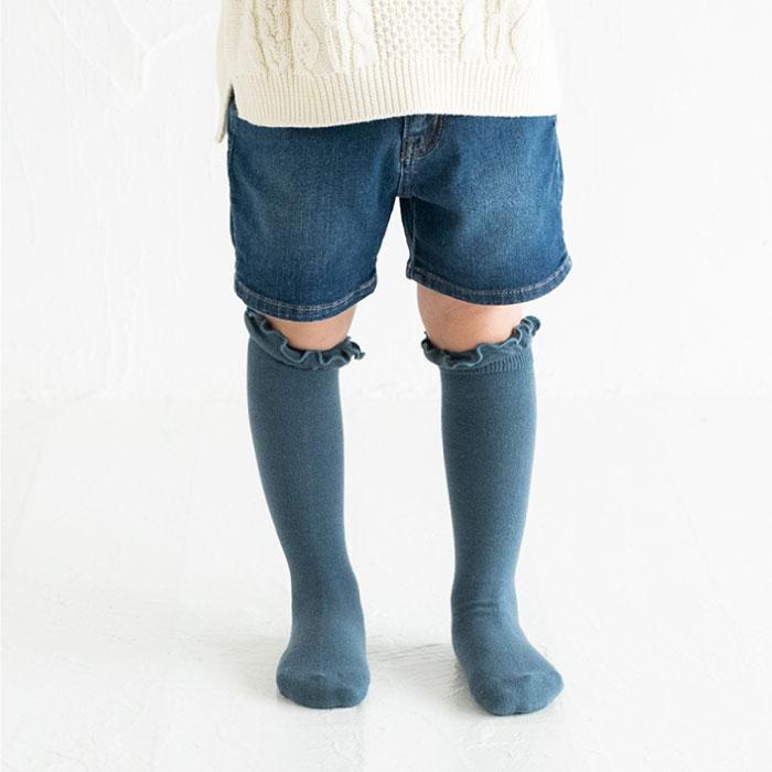 72647 stample スタンプル フリルハイソックス 2足組 靴下 女の子 冬 あったか 暖かい フリル すべり止め キッズ おしゃれ かわいい 子供用 こども 子ども | stample | 05