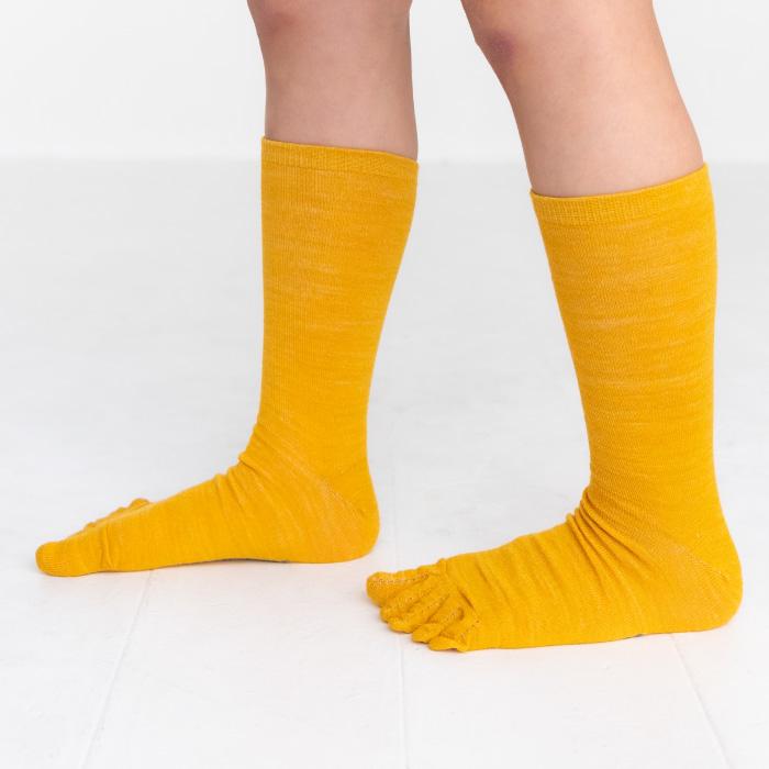 stample スタンプル 72660 メリノウール ５本指 クルーソックス キッズ 靴下 しもやけ対策 暖かい 靴下 子供　こども　クルー | stample | 12