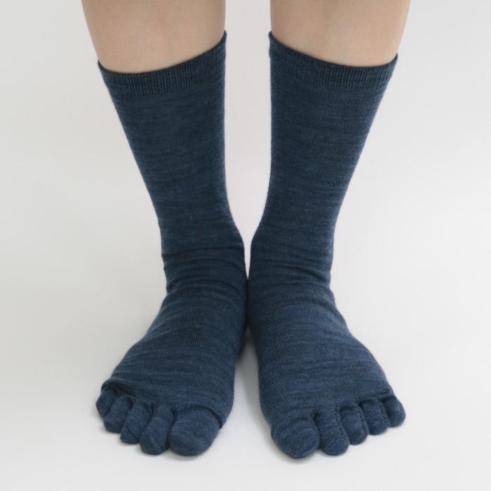 stample スタンプル 72660 メリノウール ５本指 クルーソックス キッズ 靴下 しもやけ対策 暖かい 靴下 子供　こども　クルー | stample | 13