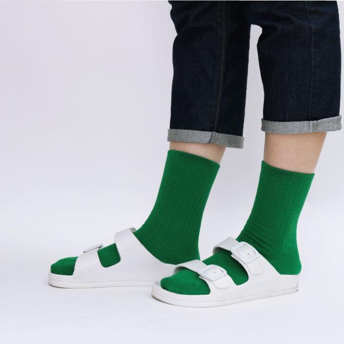 72666 stample スタンプル アクセントカラー クルーソックス 靴下 キッズ ジュニア レディース 滑り止め | stample | 15