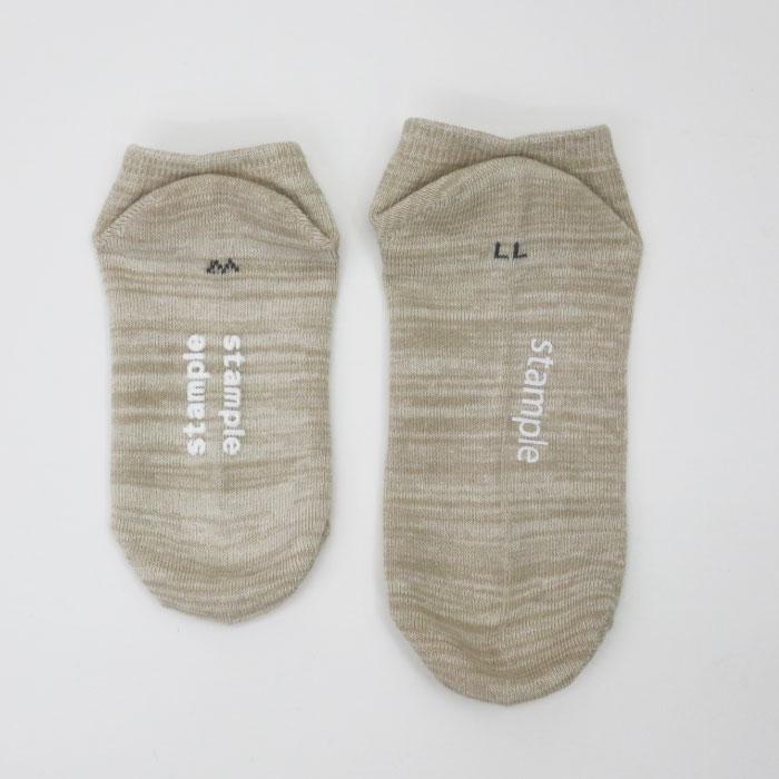 72711 stample スタンプル スタンダード 杢調 アンクルソックス 靴下 キッズ ジュニア レディース 滑り止め パステル | stample | 20