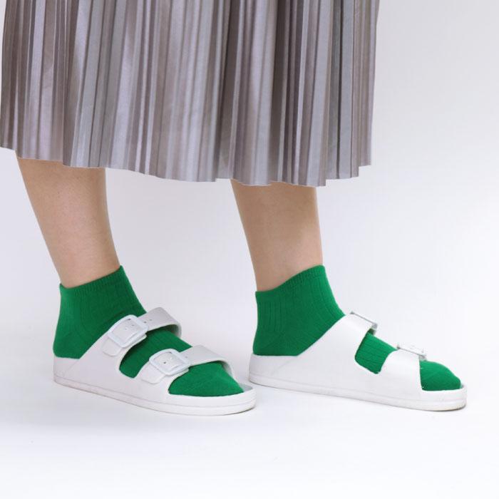 72712 stample スタンプル アクセントカラー アンクルソックス 靴下 キッズ ジュニア レディース 滑り止め | stample | 17