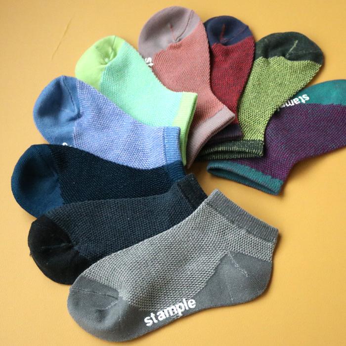 stample ツートーンメッシュ アンクルソックス 3足組 72783 キッズ 靴下 メッシュ 涼しい 春 夏 | stample | 16