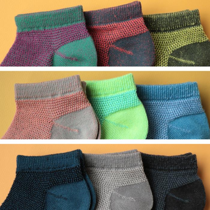 stample ツートーンメッシュ アンクルソックス 3足組 72783 キッズ 靴下 メッシュ 涼しい 春 夏 | stample | 20