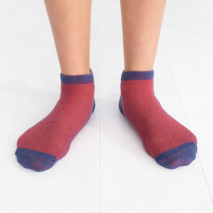 stample ツートーンメッシュ アンクルソックス 3足組 72783 キッズ 靴下 メッシュ 涼しい 春 夏 | stample | 08