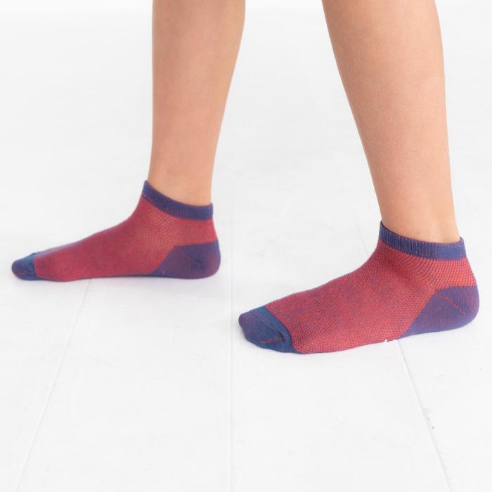 stample ツートーンメッシュ アンクルソックス 3足組 72783 キッズ 靴下 メッシュ 涼しい 春 夏 | stample | 09