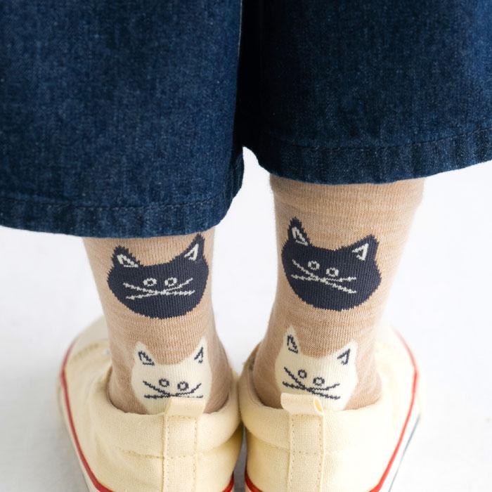 stample スタンプル ネコ・ねこ・猫 クルーソックス 3足組 キッズ 靴下 | stample | 05