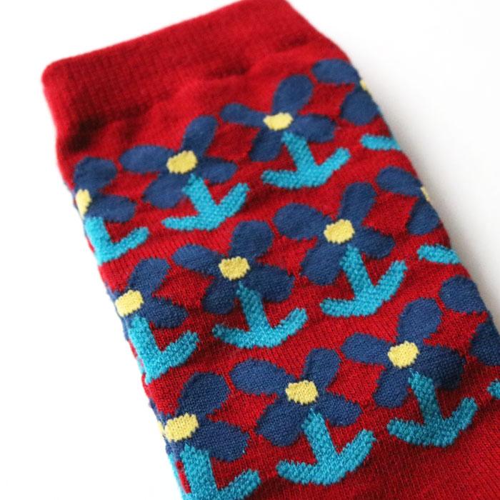 stample スタンプル 728 チアフルフラワークルーソックス 3足組 靴下 ジュニア レディース  おしゃれ | stample | 12