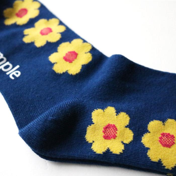 stample スタンプル 728 チアフルフラワークルーソックス 3足組 靴下 ジュニア レディース  おしゃれ | stample | 13