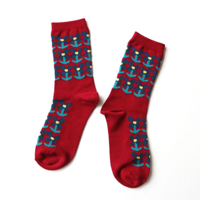 stample スタンプル 728 チアフルフラワークルーソックス 3足組 靴下 ジュニア レディース  おしゃれ | stample | 14