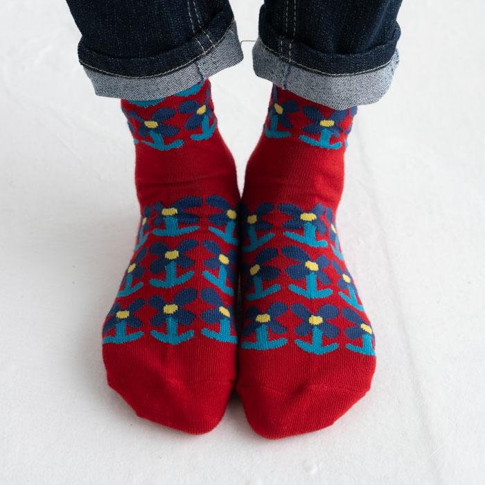 stample スタンプル 728 チアフルフラワークルーソックス 3足組 靴下 ジュニア レディース  おしゃれ | stample | 07