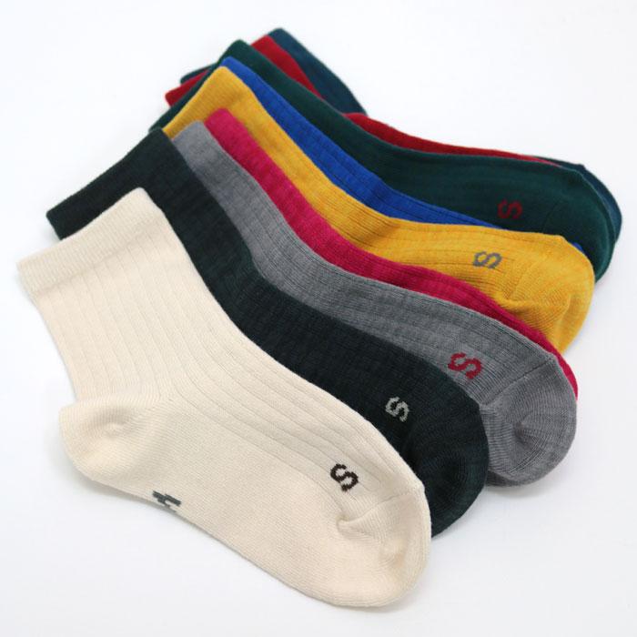 靴下 キッズ 72850 stample スタンプル スタンダード引き揃え クルーソックス  靴下 キッズ ジュニア レディース 滑り止め | stample | 13