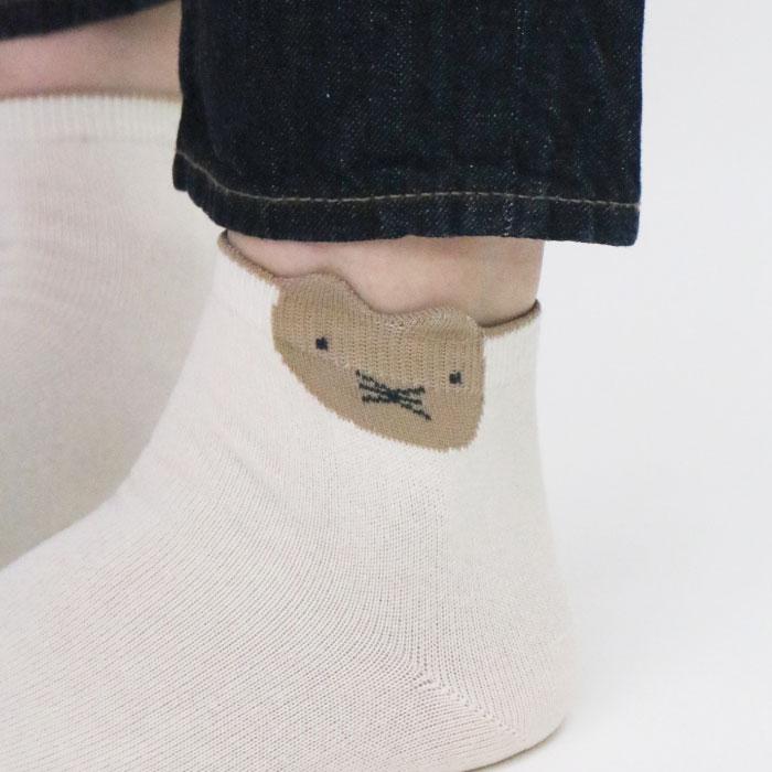 stample スタンプル ネコポイント アンクルソックス 3足組 72976 キッズ 靴下 ねこ 猫 | stample | 07